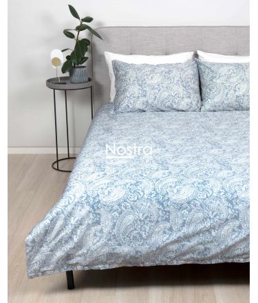 PREMIUM maco sateen bedding set CLAIRE 40-1422-FOREVER BLUE 140x200, 70x70 cm