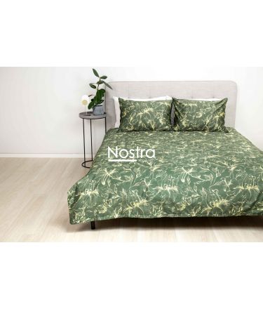 PREMIUM maco sateen bedding set COOPER 20-1732-GREEN 140x200, 50x70 cm