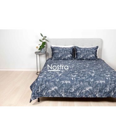 PREMIUM maco sateen bedding set COOPER 20-1732-BLUE 220x240, 50x70 cm