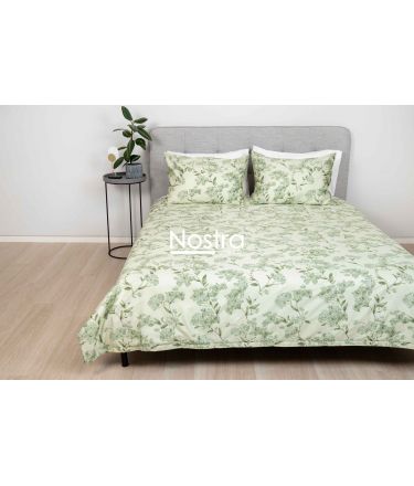 PREMIUM maco sateen bedding set CAROLINA 20-1730-GREEN 140x200, 50x70 cm