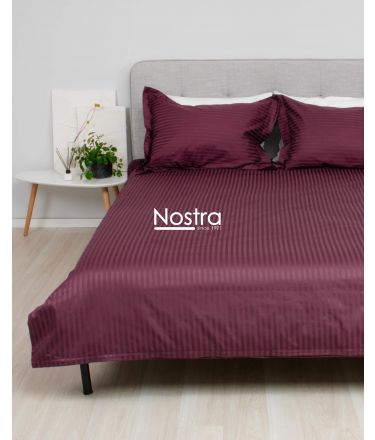 EXCLUSIVE bedding set TAYLOR 00-0453-1 BURGUNDY MON 200x200, 50x70 cm