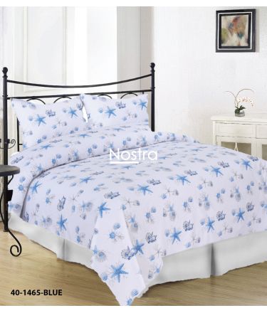 Cotton bedding set DANIKA 40-1465-BLUE 200x220, 70x70 cm