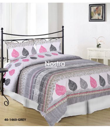 Cotton bedding set DARLENE 40-1460-GREY 200x220, 70x70 cm