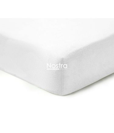 Frotinės paklodės su guma TERRYBTL-OPTIC WHITE 200x220 cm