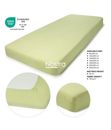 Fitted terry sheets TERRYBTL-SHADOW LIME 200x200 cm