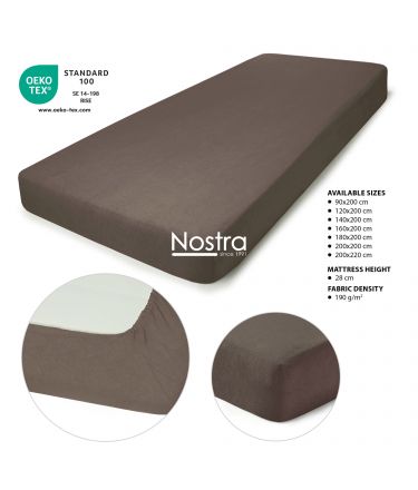 Fitted terry sheets TERRYBTL-CHOCOLATE 200x200 cm