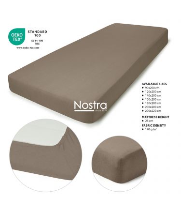 Fitted terry sheets TERRYBTL-CACAO 200x200 cm