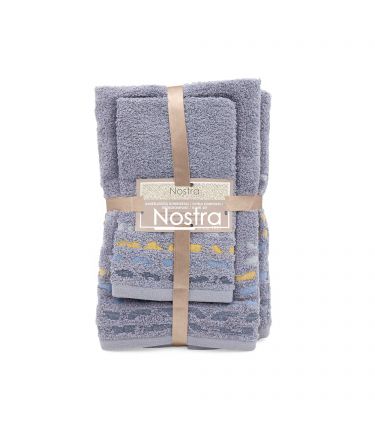 3 piece towel set T0183 T0183-GREY 127 30x50, 50x70, 70x140 cm