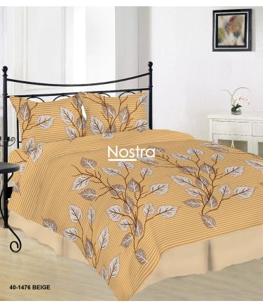 Drobės patalynės komplektas DAELYN 40-1476-BEIGE