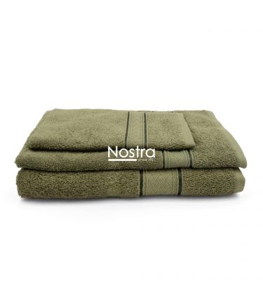 3 piece towel set T0184 T0184-MOSS GREEN 399 30x50, 50x70, 70x140 cm