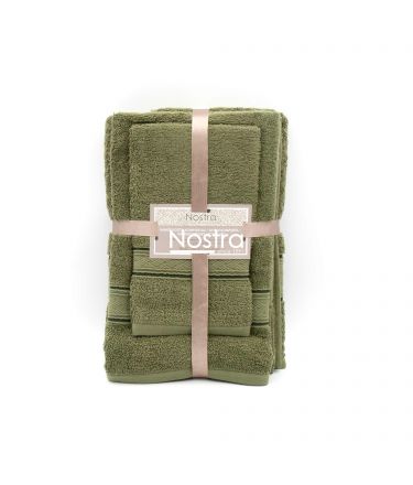 3 piece towel set T0184 T0184-MOSS GREEN 399