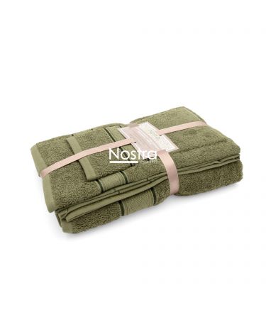 3 piece towel set T0184 T0184-MOSS GREEN 399