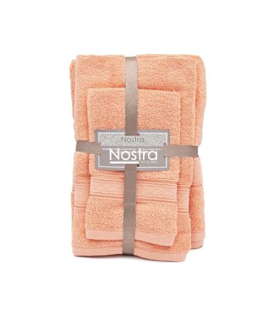 3 piece towel set T0184 T0184-CORAL 289