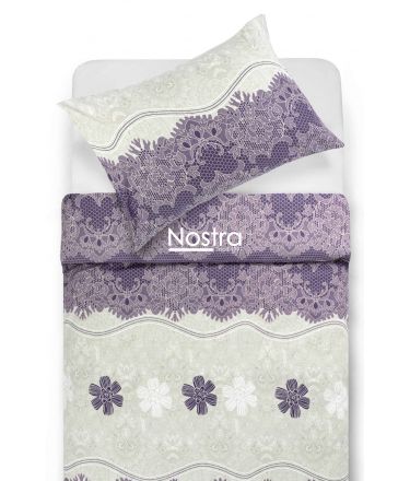 Cotton bedding set DENIM 40-1007/40-1140-PLUM