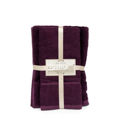 Bamboo towels set BAMBOO-600 T0105-DARK PLUM