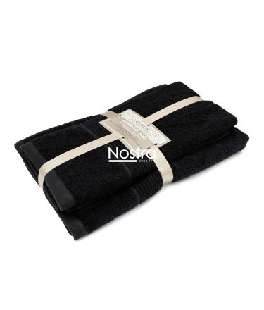 Bamboo towels set BAMBOO-600 T0105-BLACK 50x100, 70x140 cm