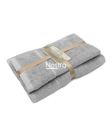 Bambukinių rankšluosčių komplektas BAMBOO-600 T0105-ASH GREY 50x100, 70x140 cm