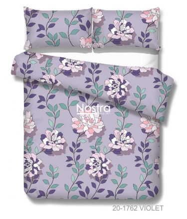 Polycotton bedding set FLOWERS 20-1762-VIOLET