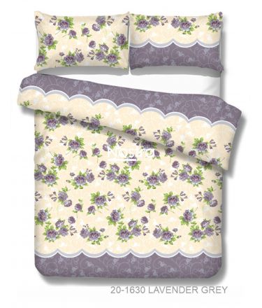 Patalynės komplektas GĖLĖS 20-1630-LAVENDER GREY