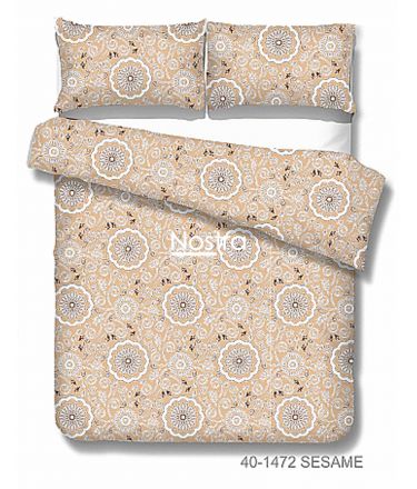 Drobės patalynės komplektas DULCE 40-1472-SESAME 200x220, 70x70 cm