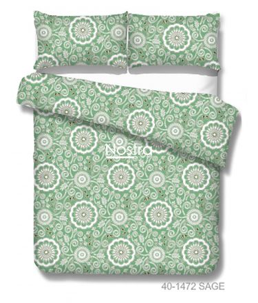 Cotton bedding set DULCE 40-1472-SAGE 200x220, 70x70 cm