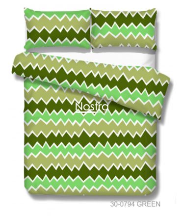 Cotton bedding set DUA 30-0794-GREEN