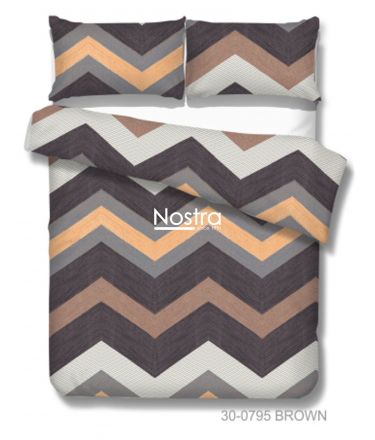 Cotton bedding set DAYLEN 30-0795-BROWN