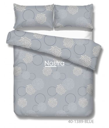 Cotton bedding set DALILA 40-1389-BLUE 140x200, 50x70 cm