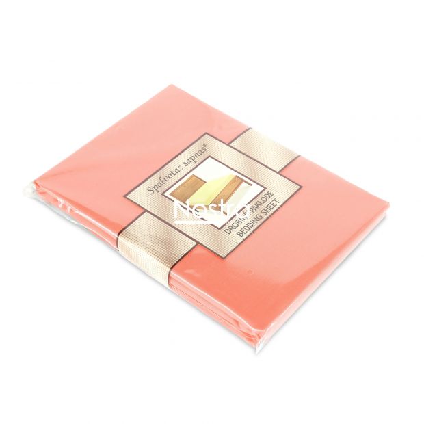 Flat cotton sheet 00-0308-PEACH