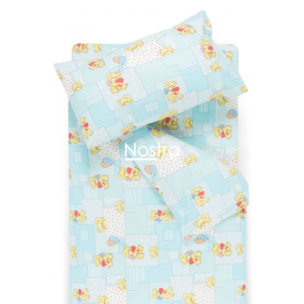 Детское постельное белье LITTLE BEAR & HEARTS 10-0331-BLUE 140x200, 50x70 cm