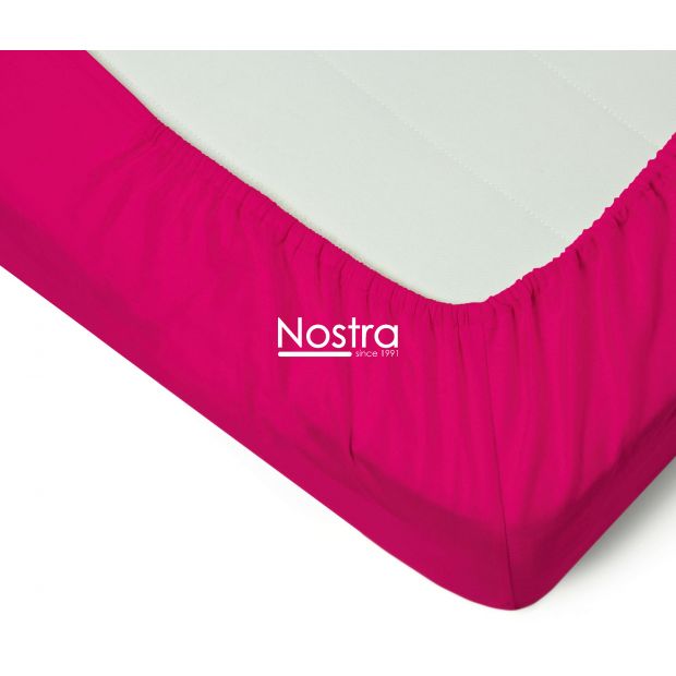 Satino paklodės su guma 00-0152-FUCHSIA 90x200 cm