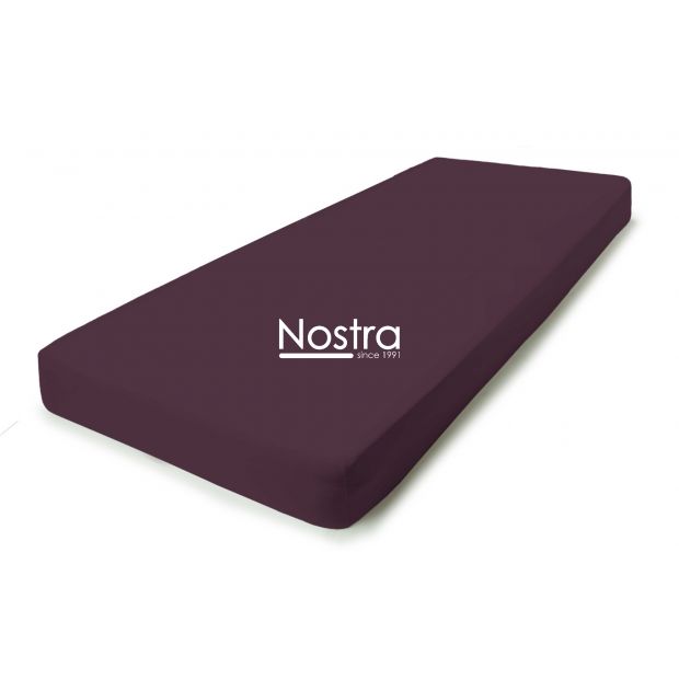 Fitted jersey sheets JERSEY JERSEY-DARK PLUM 200x200 cm