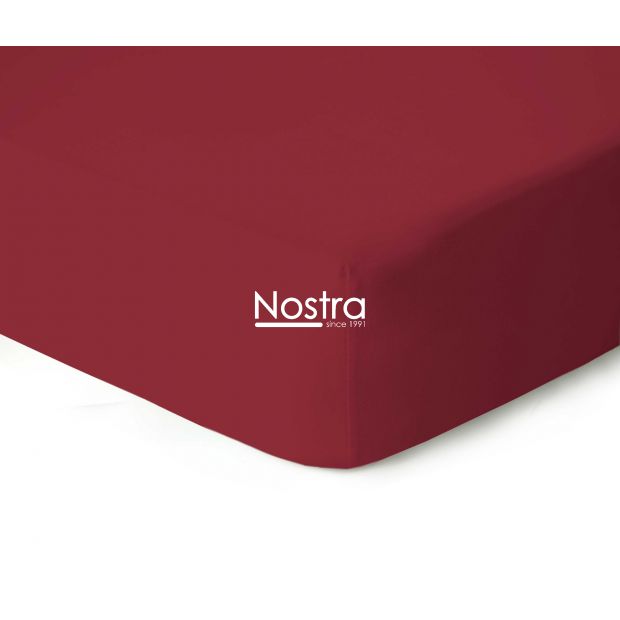 Fitted jersey sheets JERSEY JERSEY-WINE RED 200x220 cm