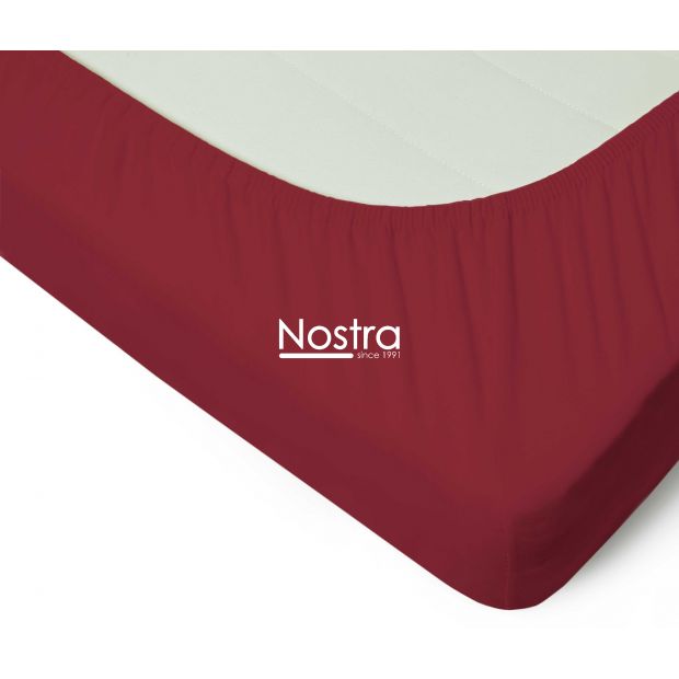 Fitted jersey sheets JERSEY JERSEY-WINE RED 200x220 cm