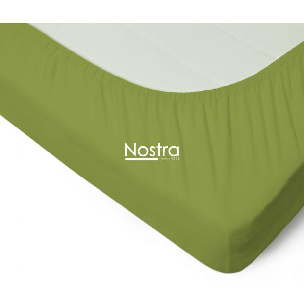 Fitted jersey sheets JERSEY JERSEY-LEAF GREEN 200x220 cm