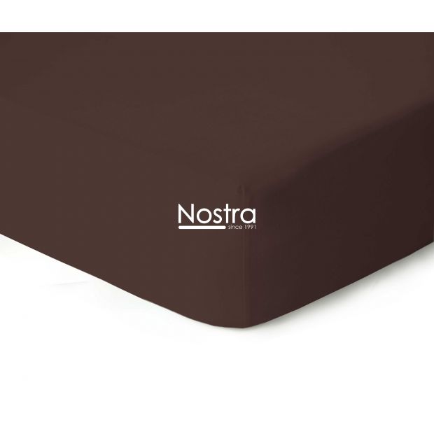 Fitted jersey sheets JERSEY JERSEY-CHOCOLATE 90x200 cm