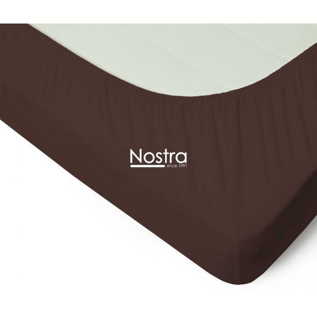 Fitted jersey sheets JERSEY JERSEY-CHOCOLATE 200x200 cm