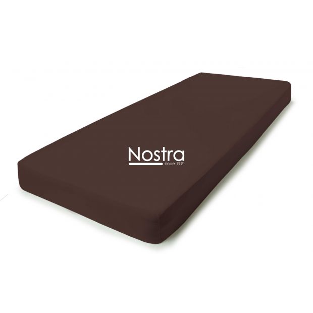 Fitted jersey sheets JERSEY JERSEY-CHOCOLATE 200x200 cm