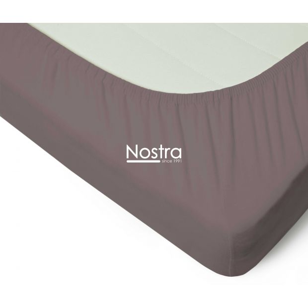 Fitted jersey sheets JERSEY JERSEY-CACAO 200x220 cm