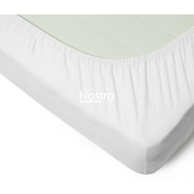 Fitted jersey sheets JERSEY JERSEY-OPTIC WHITE 200x220 cm