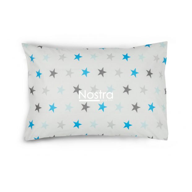 Children bedding set STARS 10-0052-LIGHT GREY LIGHT BLUE 100x145, 40x60, 107x150 cm