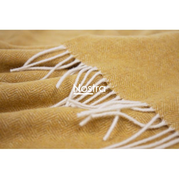 Woolen plaid MERINO-300 80-2060-MUSTARD 140x200 cm