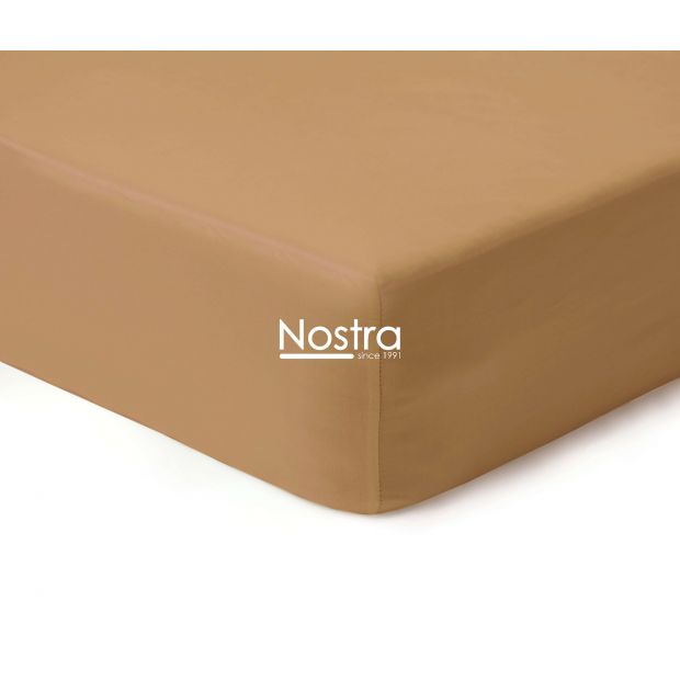 Fitted sateen sheets 00-0155-FROST ALMOND 90x200 cm