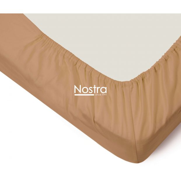 Fitted sateen sheets 00-0155-FROST ALMOND 90x200 cm