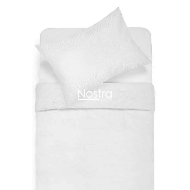 Seersucker bedding set ELA 00-0000-OPTIC WHITE 140x200, 70x70 cm