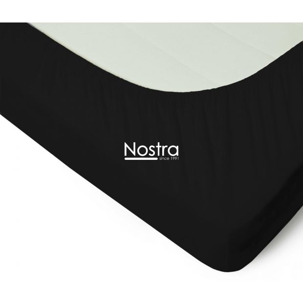 Fitted jersey sheets JERSEY JERSEY-BLACK 90x200 cm