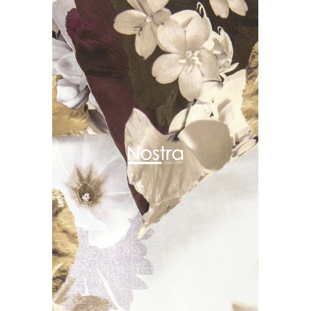 PREMIUM maco sateen bedding set CECELIA 20-0095-BROWN 140x200, 50x70 cm