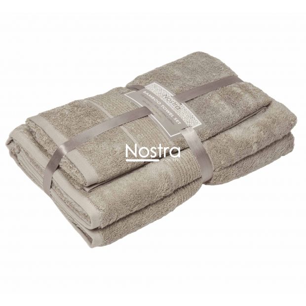 Bamboo towels set BAMBOO-600 T0105-BROWN 50x100, 70x140 cm