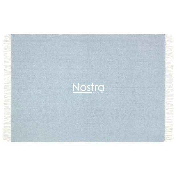 Vilnonis pledas MERINO-300 80-3236-LIGHT BLUE 140x200 cm