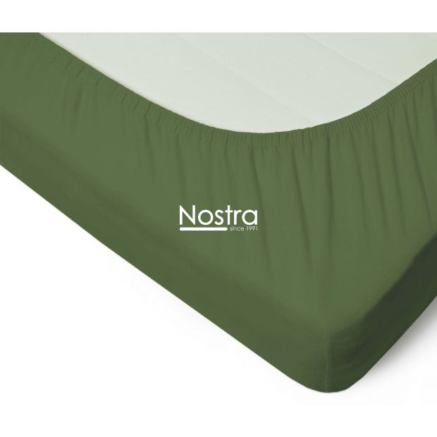 Fitted jersey sheets JERSEY JERSEY-DARK SAGE 180x200 cm